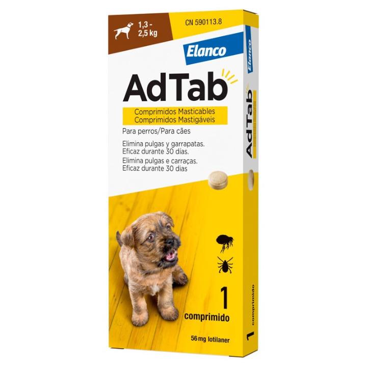 ADTAB ANTIPARASITARIO PERRO 56MG 1.3-2.5KG