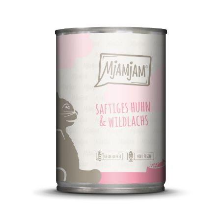 MJAMJAM GATO POLLO JUGOSO CON SALMON SALVAJE 400GR