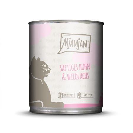 MJAMJAM GATO POLLO JUGOSO CON SALMON SALVAJE 800GR