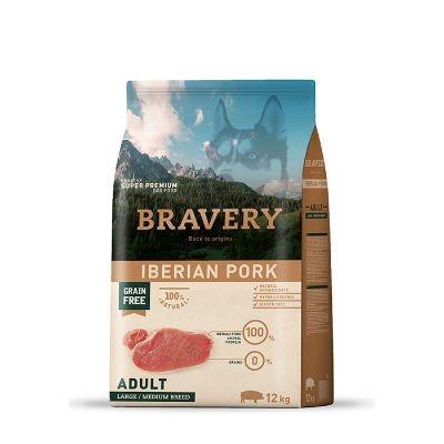 BRAVERY DOG MEDIUM LARGE ADULT IBERIAN PORK 12KG