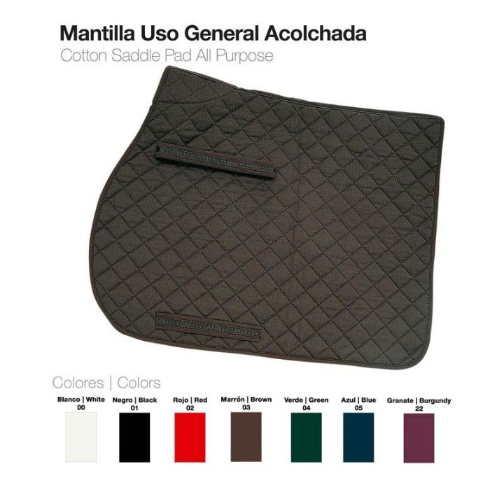 MANTILLA USO GENERAL ACOLCHADA AZUL