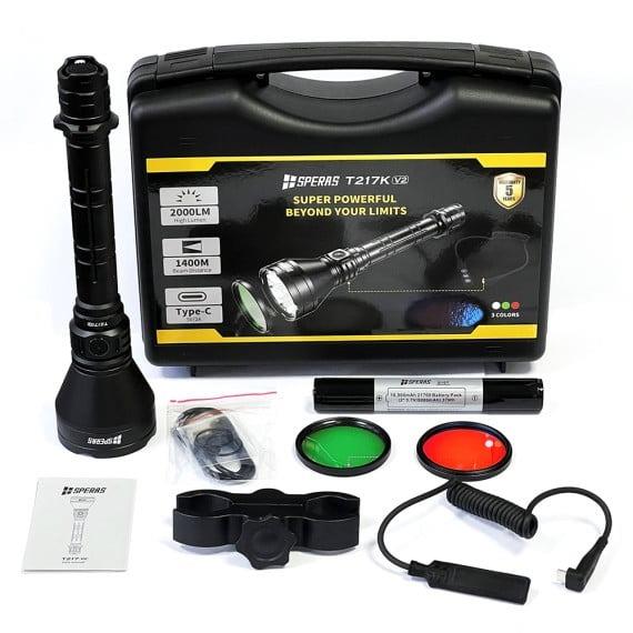 KIT LINTERNA SPERAS LUMINUS T217K V2 MAXIMO ALCANCE