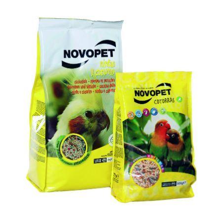 ALIMENTO NINFAS Y COTORRAS 500GR NOVOPET