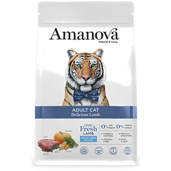 PIENSO GATO AMANOVA ADULT CAT GRAIN FREE DELICIOUS LAMB 4KG