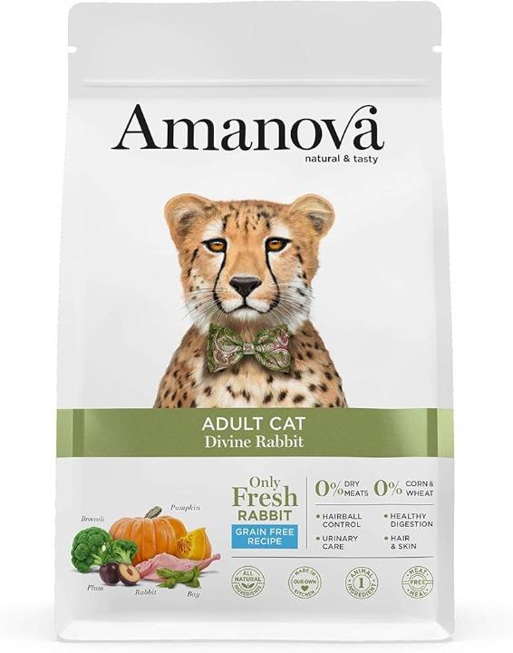 PIENSO GATO AMANOVA ADULT CAT GRAIN FREE DIVINE RABBIT 1.5 KG