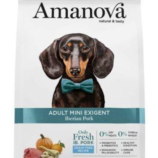 PIENSO PERRO AMANOVA DOG MINI EXIGENT GRAIN FREE IBERIAN PORK 2KG