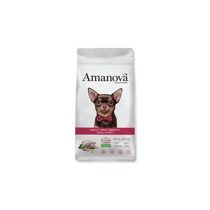 PIENSO PERRO AMANOVA DOG MINI OBESITY TURKEY LOW GRAIN 7KG