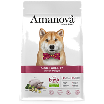 PIENSO PERRO AMANOVA DOG OBESITY TURKEY LOW GRAIN 2KG