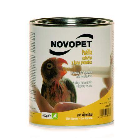 PAPILLA COTORRAS Y LOROS PEQ 400GR - NOVOPET