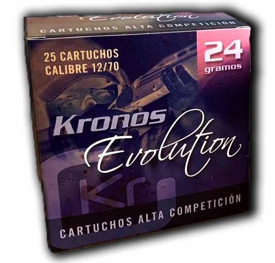 CARTUCHO KRONOS EVOLUTION 24GR PLOMO 8 CAL.12/70